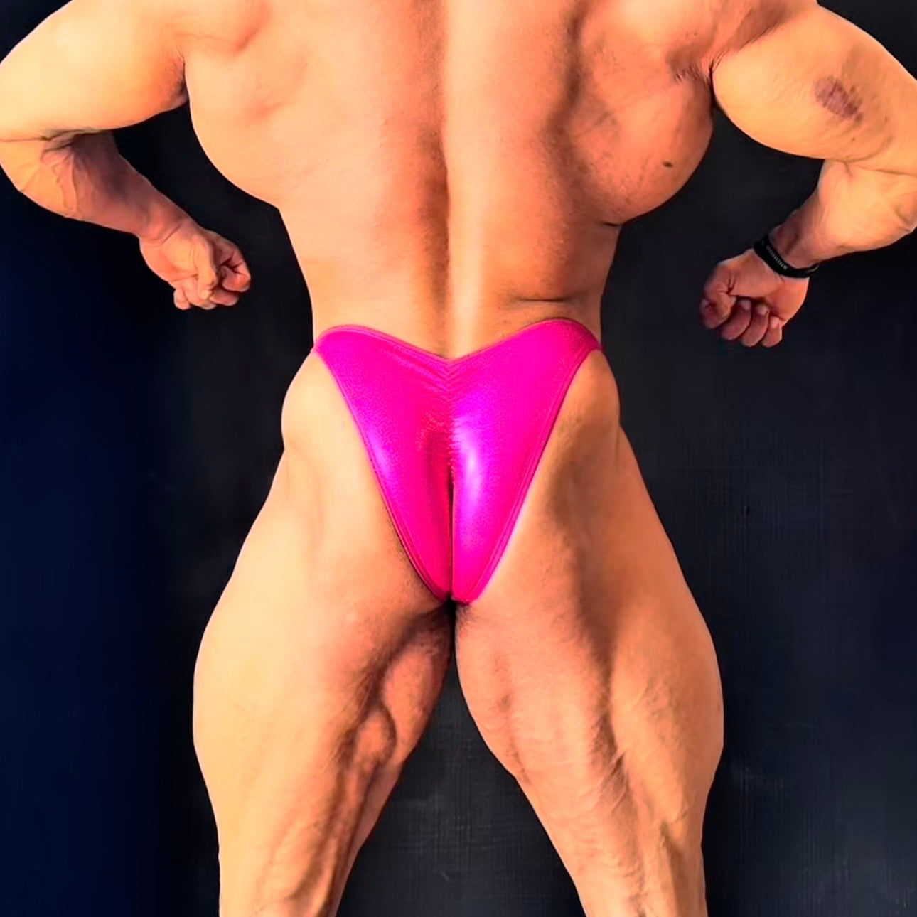 Bañador de culturismo Fucsia brillo
