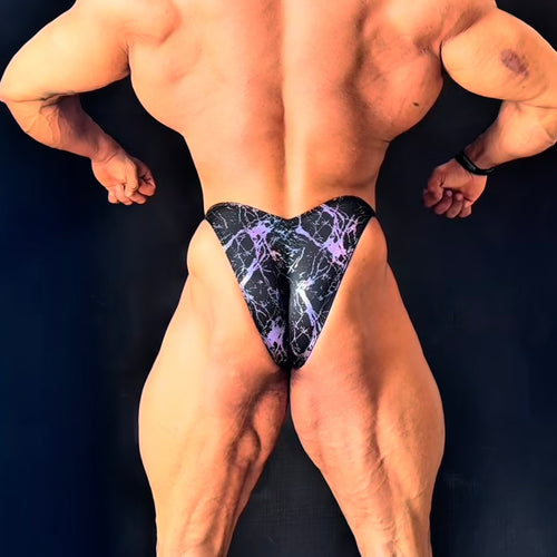 Bañador de culturismo Estampado Rayos Holograma
