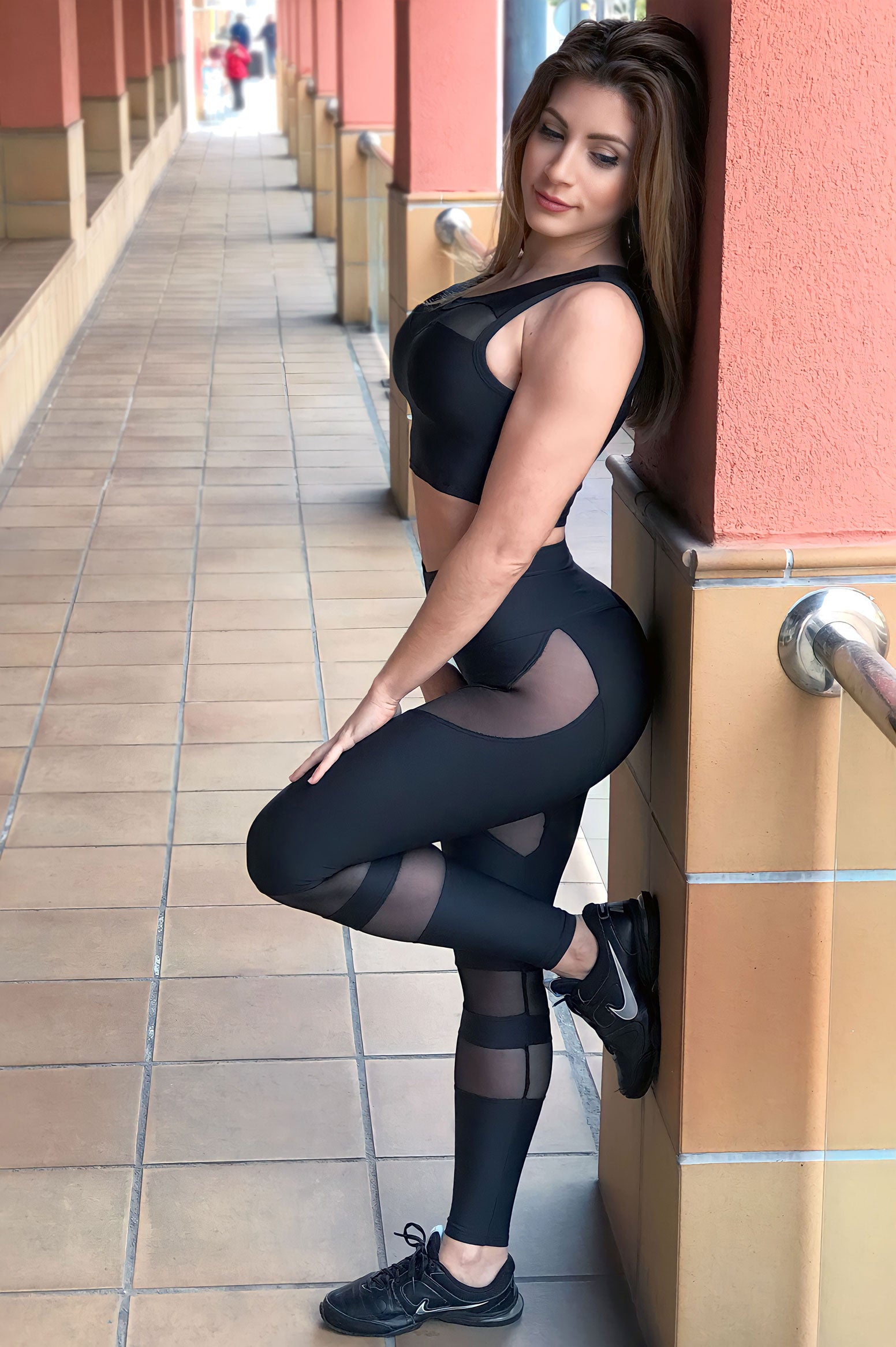 Leggings con transparencias