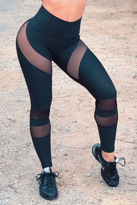 Leggings con transparencias